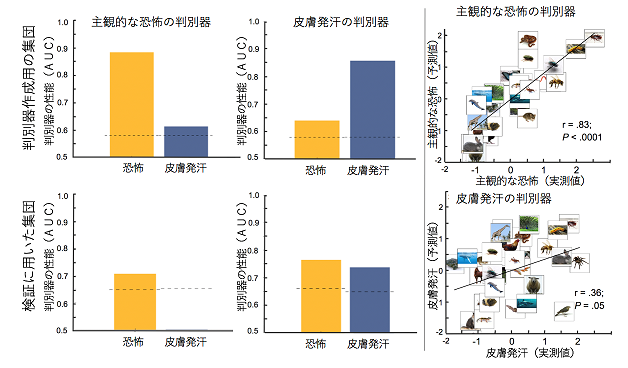 主観的と客観的な恐怖の判別器作成とその交差検証