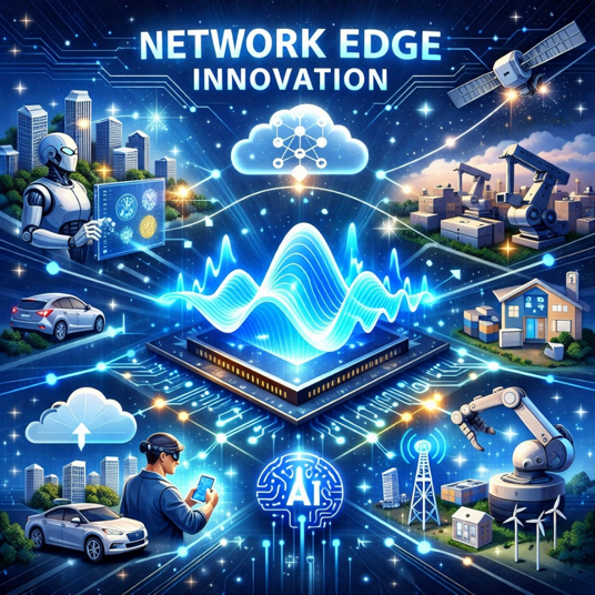 波動ネットワーク研究所が描くネットワークエッジ革新(NETWORK EDGE INNOVATION)の概念図