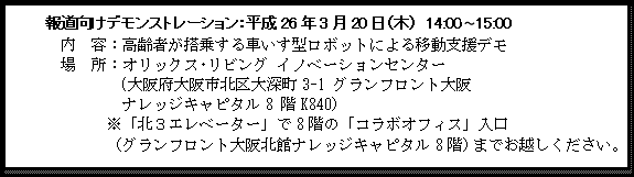 デモンストレーション案内